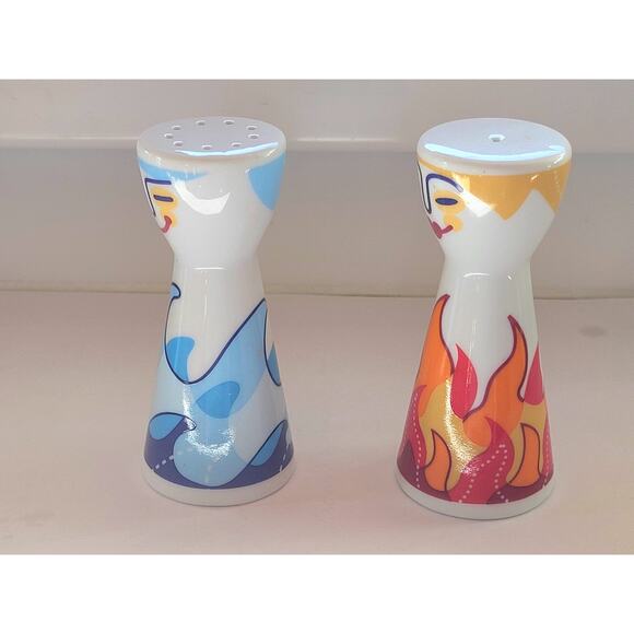 Vintage Ritzenhoff Salt Pepper Shakers Mr Mrs Carl Van Ommen 2004 Germany - Picture 2 of 7